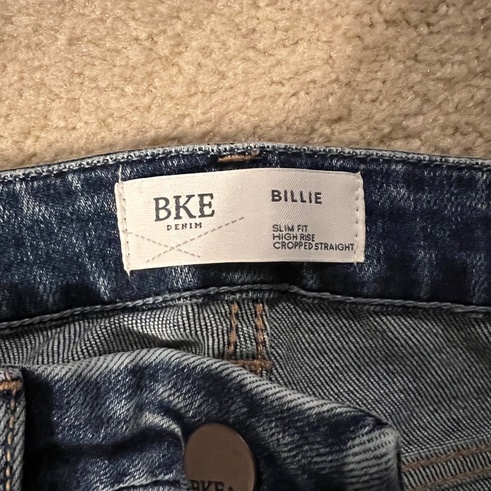 BKE Billie slim fit straight leg cropped jeans - Picture 6 of 9